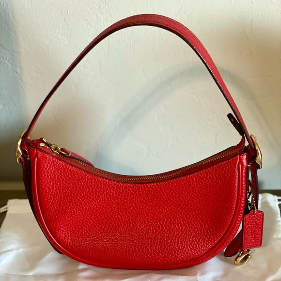 Coach Luna Leather Shoulder Bag - Picture 1 of 7